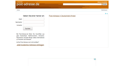 Desktop Screenshot of post-adresse.de